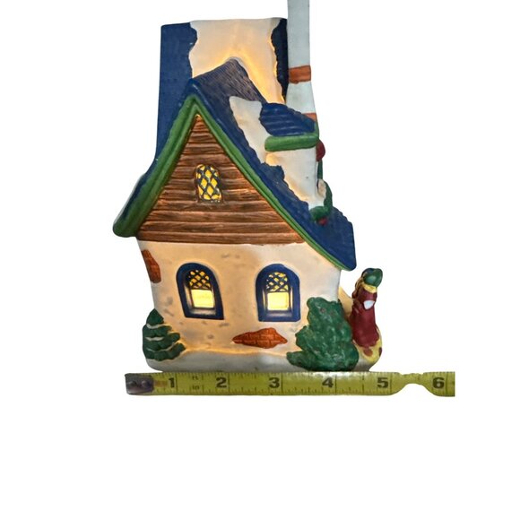 Vintage Trim A Home Christmas Village Candy Store New Cord & Lamp Damaged Box - Picture 6 of 11